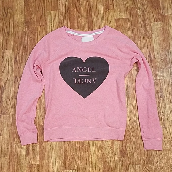 Faded Victoria Secret Angel Crew Neck Sweatshirt - Picture 3 of 8